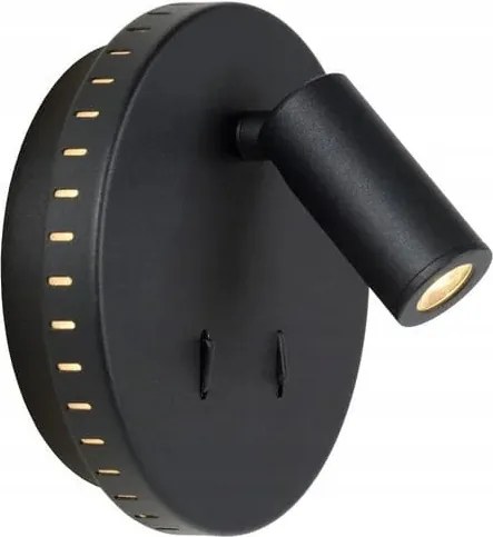 Led fali lámpa 6W 3000K fekete Bentjer modern Lucide