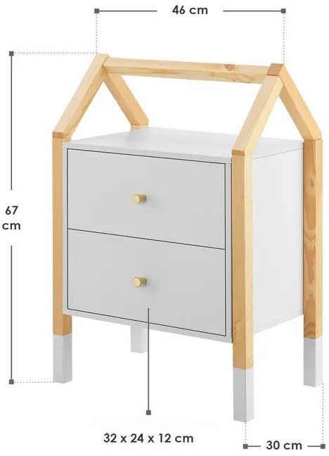 Juskys Enny gyermek éjjeliszekrény