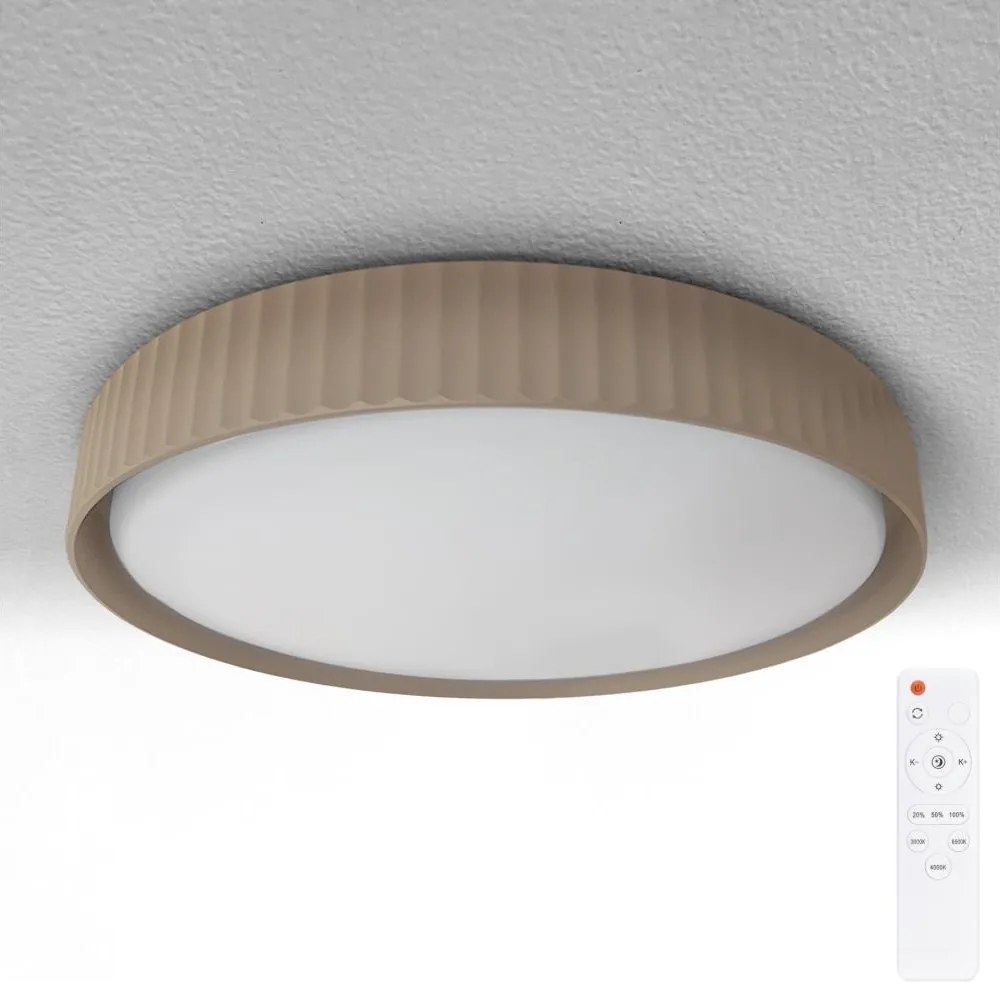Brilagi - LED dimmelhető mennyezeti lámpa LUCIA LED/60W/230V, átmérő 59 cm, barna + távirányító