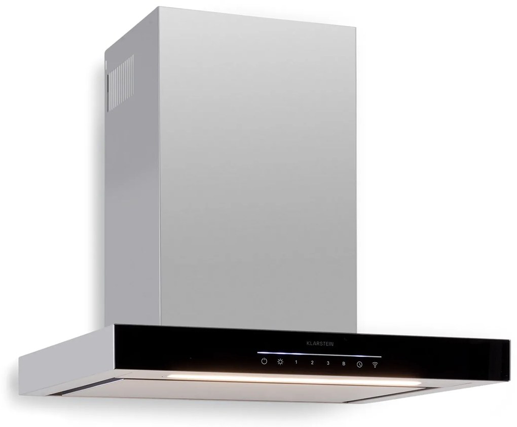 Klarstein Alinea 60, Smart, páraelszívó, 60 cm, falra szerelhető, WiFi, A++, 500 m³/h, érintőképernyő