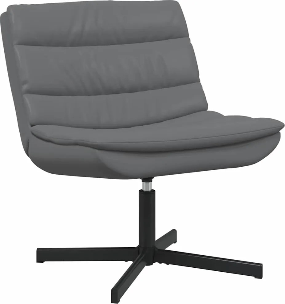 vidaXL Forgószék Szürke 63 x 75 x 76 cm PU