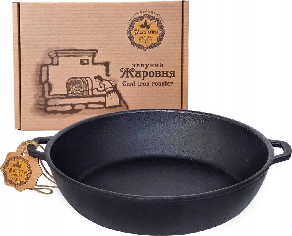 Öntöttvas serpenyő 26x6 cm