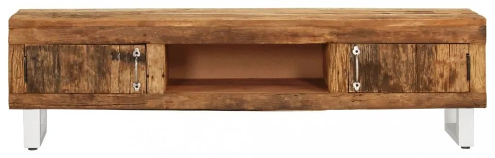 tömör újrahasznosított fa TV állvány 140 x 30 x 40 cm