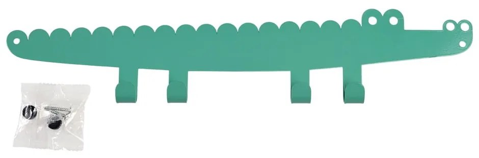 Zöld fém fali gyerek fogas Crocodile – Rex London