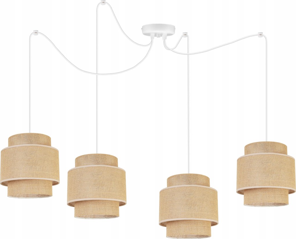 Mennyezeti Lámpa Lógó Csillár Loft Pók Lámpaernyő Boho Juta Az Asztal Felett