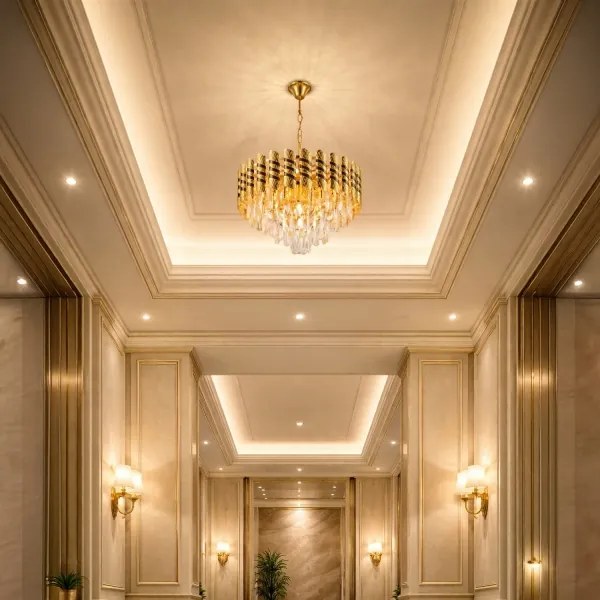 Brilagi - CRISTAL láncos csillár 5xE14/40W/230V Ø 38 cm