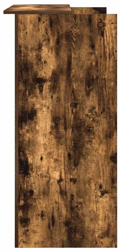 recepciós pult füstös tölgy 100x50x103,5 cm szerelt fa