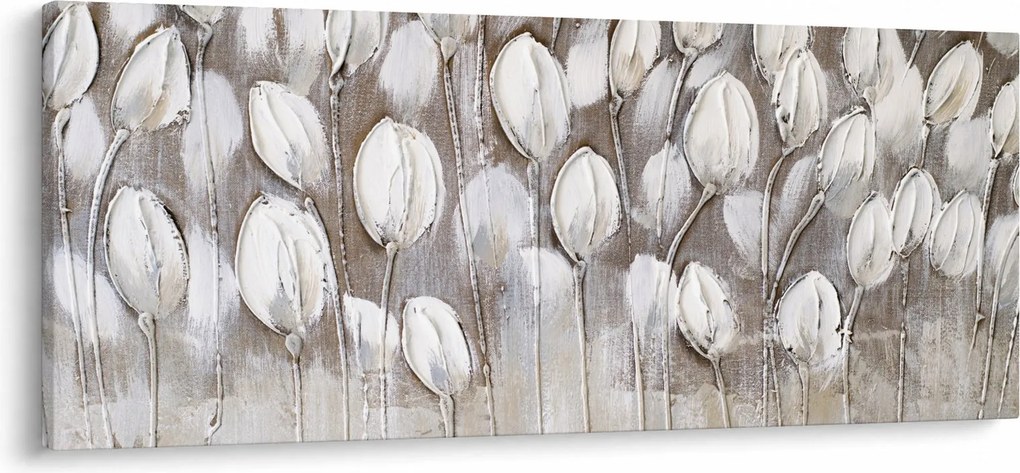 Kép - Strukturált tulipánok (120x50 cm)