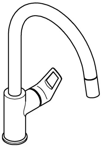 GROHE 30556000 - START LOOP 357 mm mosogató csaptelep, fényes króm