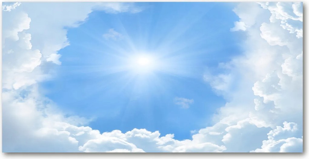 Fotó-üvegkép Felhők az égen 140x70