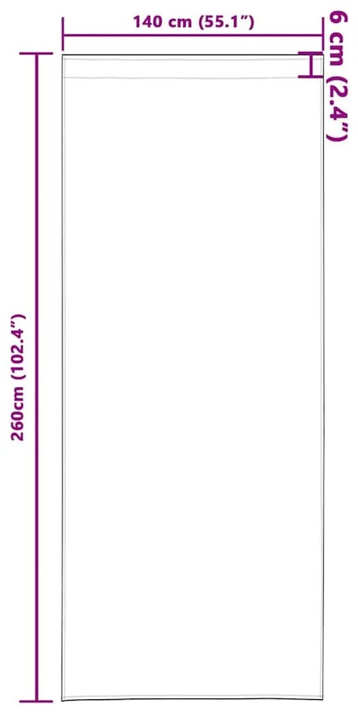 Függönyök 2 pcs Fényes narancssárga 260x140cm Poliészter