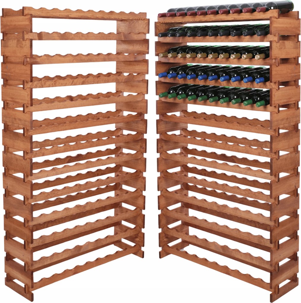 Bortartó állvány moduláris palacktartó 13x10 építőkocka impregnáló