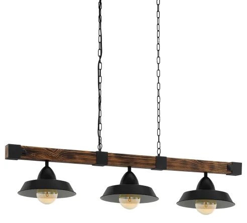 Eglo 44086 - Láncos csillár OLDBURY 3xE27/60W/230V