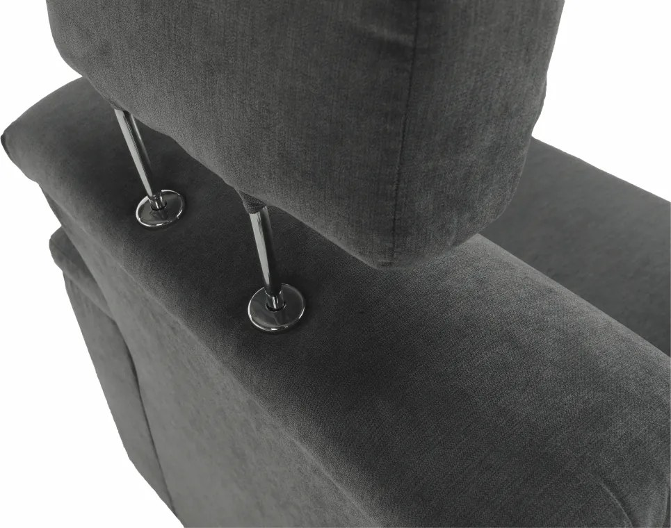 Fotel, szürke szövet, SANTIAGO