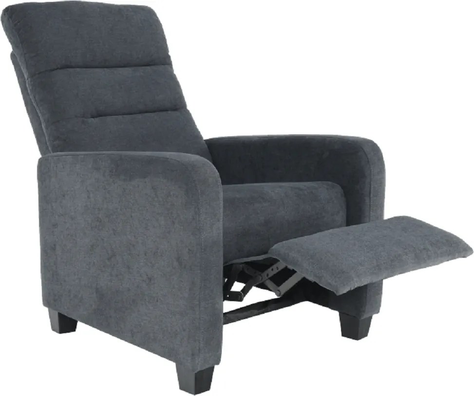 Relaxáló fotel, szürke, TURNER