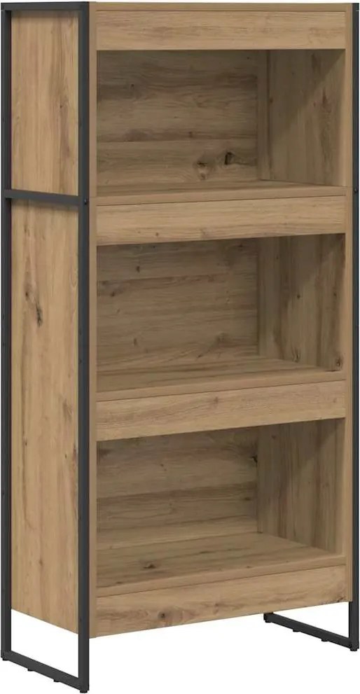 vidaXL Könyvespolc Művészi tölgy 80 x 30 x 155 cm Faanyag