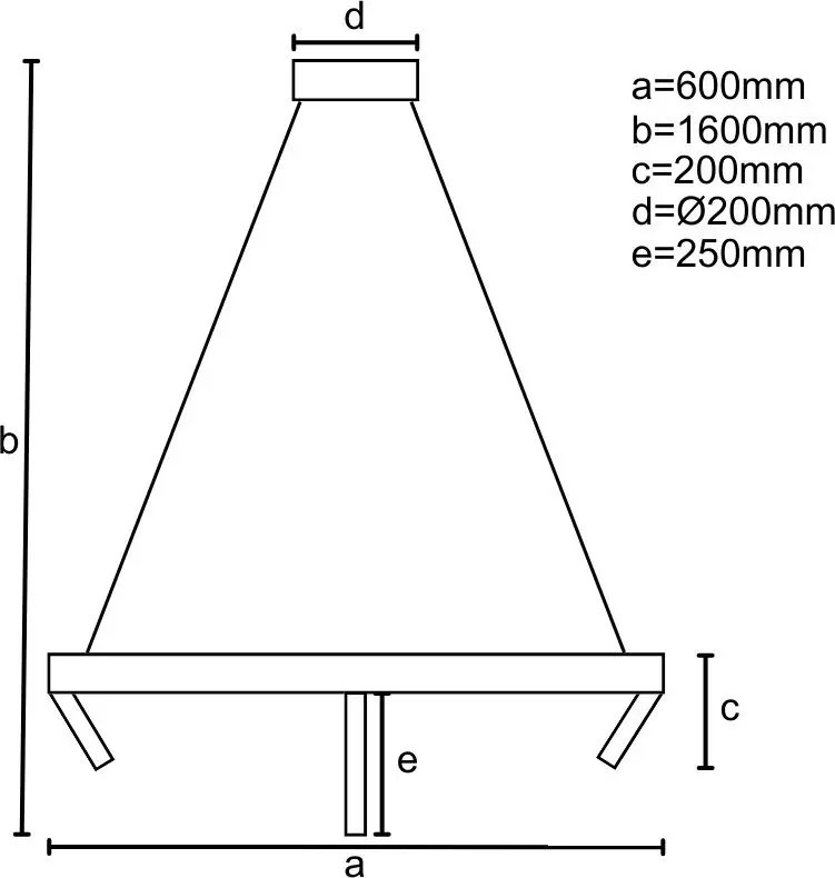 NEDES J7303-B Modern Led Függesztett Lámpa IP20