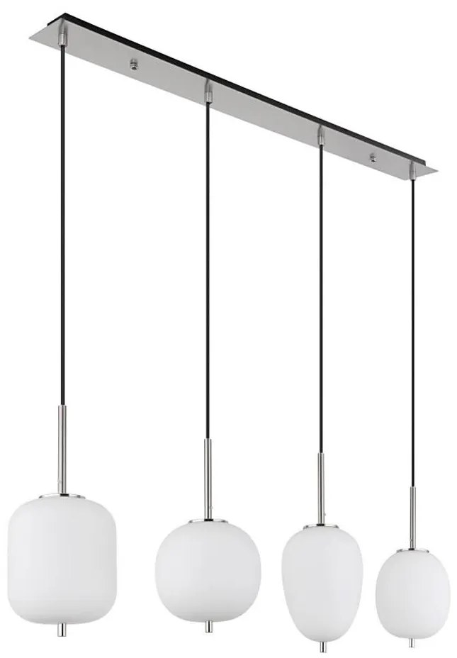 Globo 15345-4NO - Csillár zsinóron BLACKY I 4xE14/40W/230V