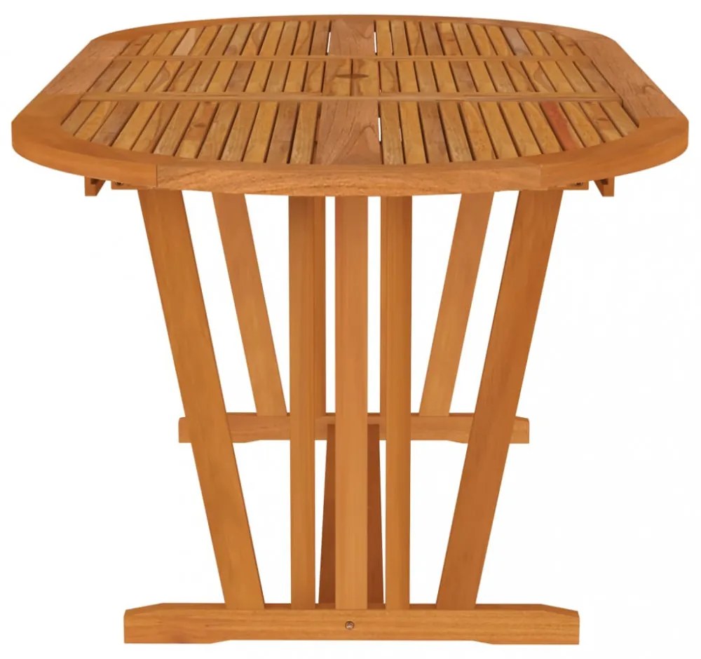 tömör eukaliptuszfa kerti asztal 200 x 100 x 75 cm
