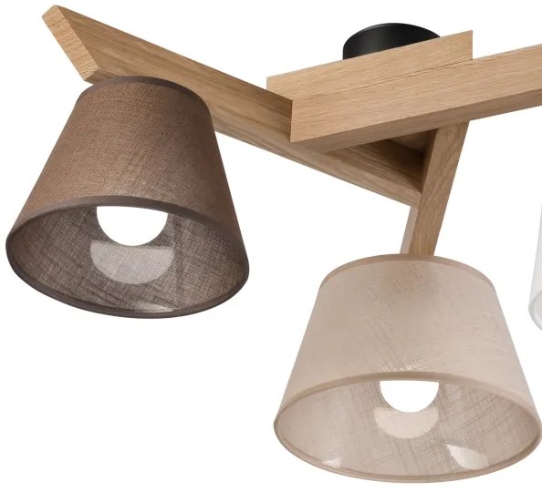 Brilagi - LED Felületre szerelhető csillár ANTHONY 3xE14/40W/230V tölgy