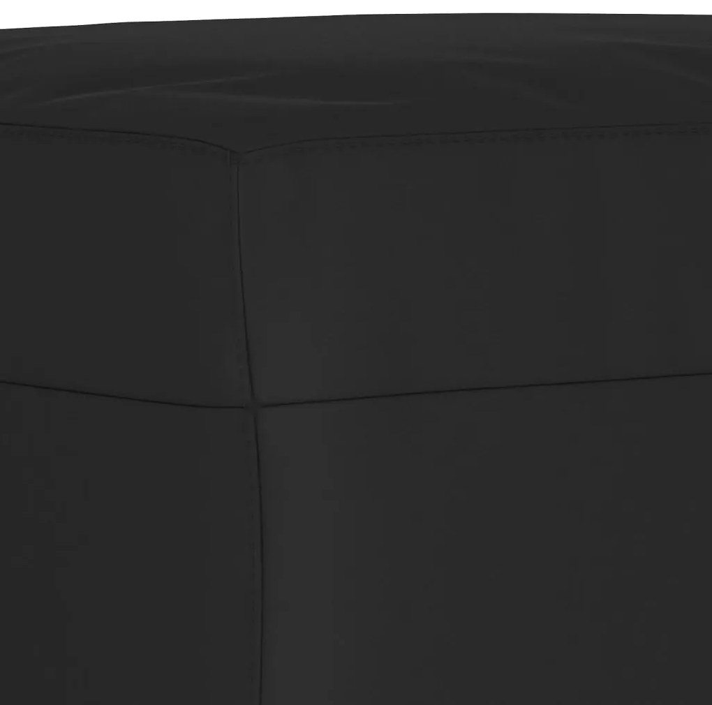 4 részes fekete mikroszálas szövet ülőgarnitúra párnákkal