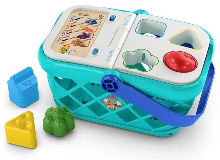 Baby Einstein - Interaktív gyerek bevásárlókocsi MAGIC TOUCH HAPE 3xAAA