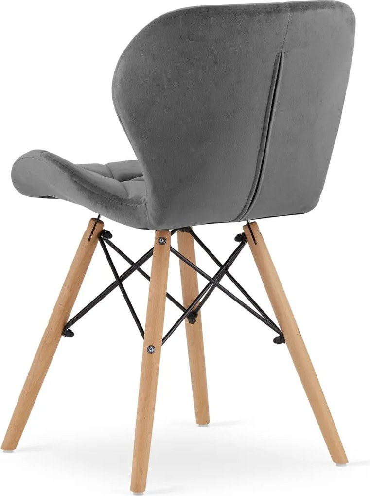 LAGO VELVET szürke étkezőszék