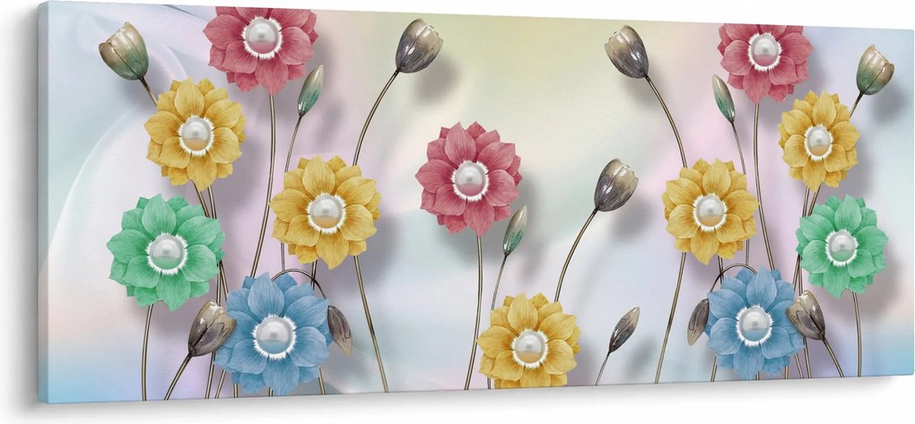 Kép - Színes rét (120x50 cm)