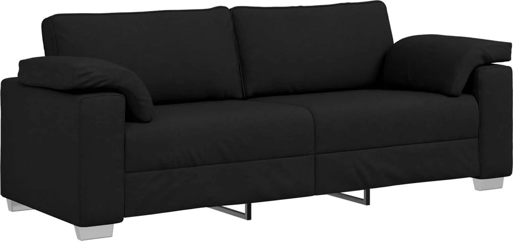vidaXL Kanapé Fekete 219 x 80 x 82 cm szövet