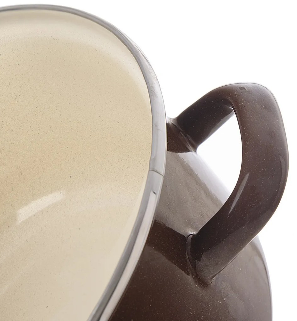 Orion Brown zománcozott lábas peremmel, 5 l, 5 l