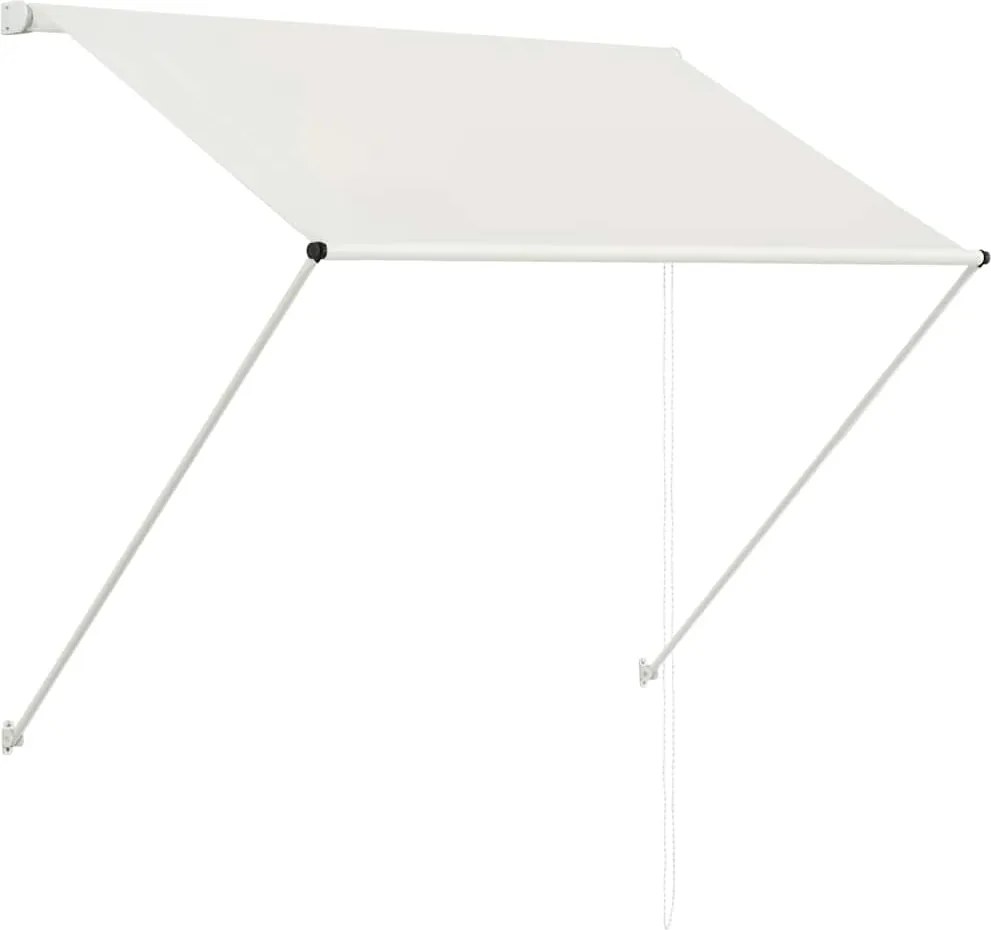 vidaXL feltekerhető krémszínű napellenző 150 x 150 cm