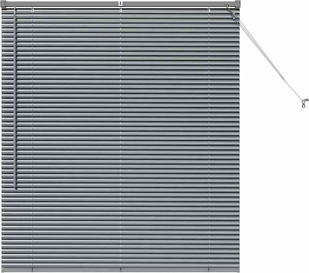 vidaXL Zsalugáter Redőnyök Sötétszürke 130 x 115 cm Alumínium