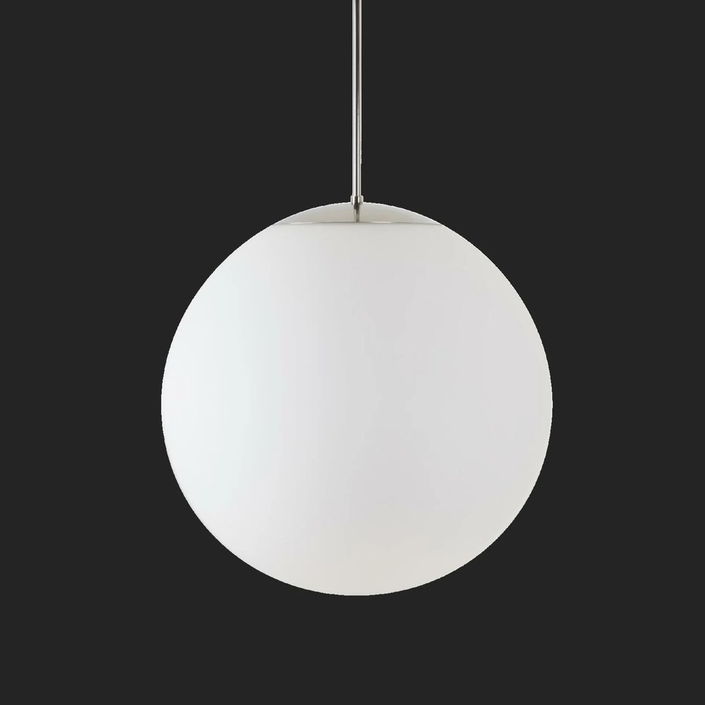 Osmont 70157 Isis P4 Pm-m Hp függesztett műanyag lámpatest, polírozott rozsdamentes acél fehér