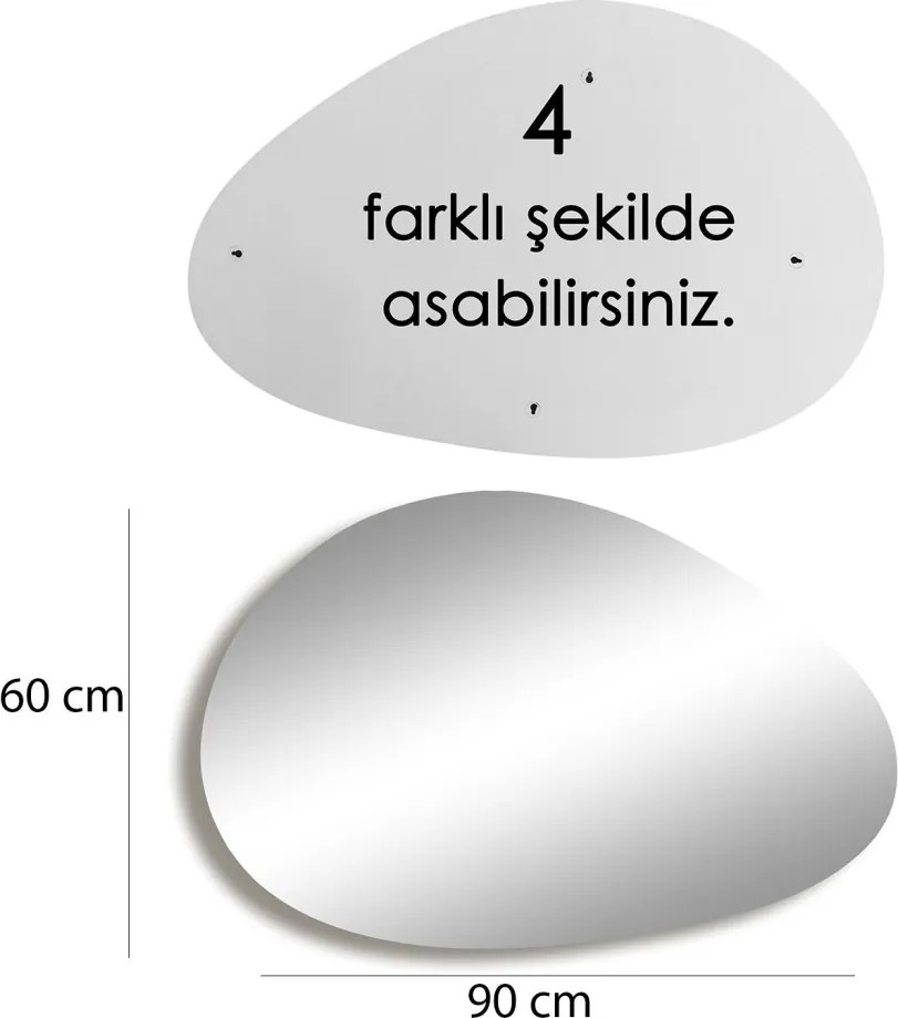 Porp tükör, 90 cm