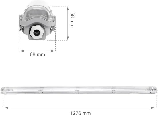Ipari fénycső LIMEA T8 1xG13/20W/230V IP65 120cm