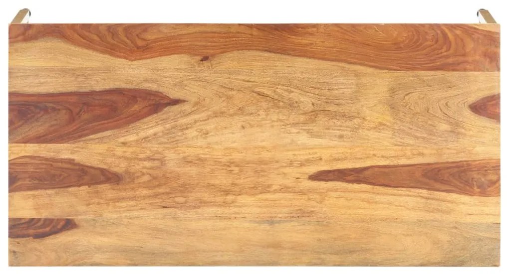 Tömör fa dohányzóasztal 120 x 60 x 40 cm