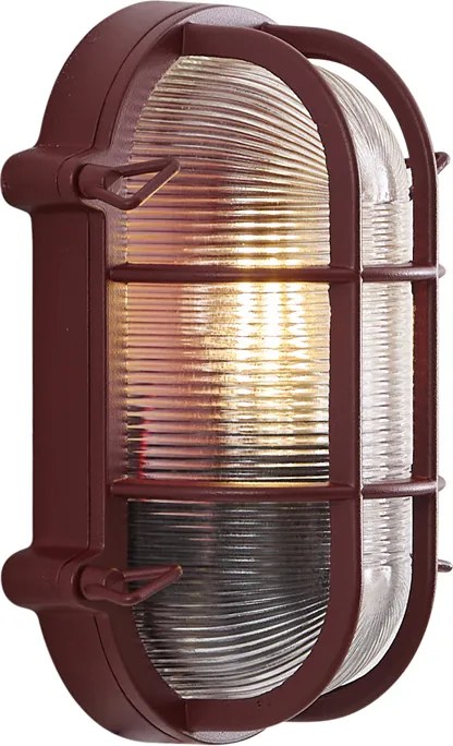 Kültéri fali lámpa sötétvörös IP44 - Noutica
