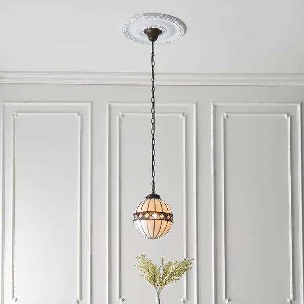 Endon 67044 - Tiffany FARGO láncos csillár 1xE14/40W/230V átm. 25,5 cm