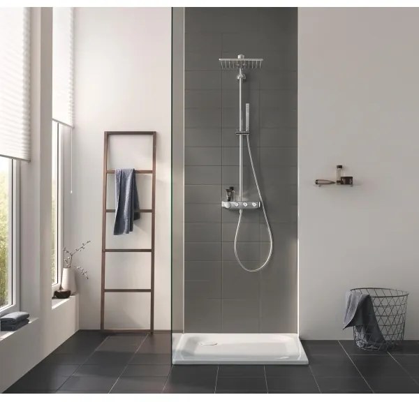 GROHE 26508000 - EUPHORIA SMARTCONTROL 310 CUBE zuhanyrendszer, magasfényű króm