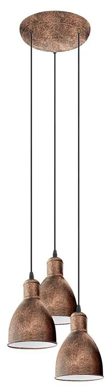 Eglo 49493 - Csillár PRIDDY 1 3xE27/60W/230V