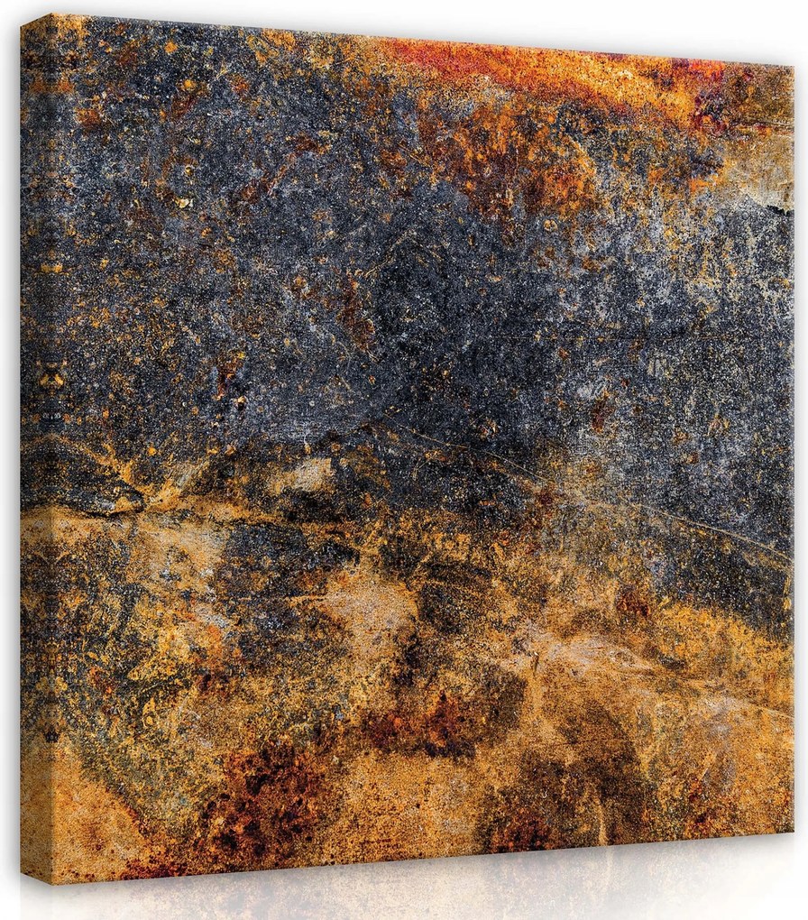 Vászonkép 80x80 Textúra kő fém rozsda absztrakt ipari