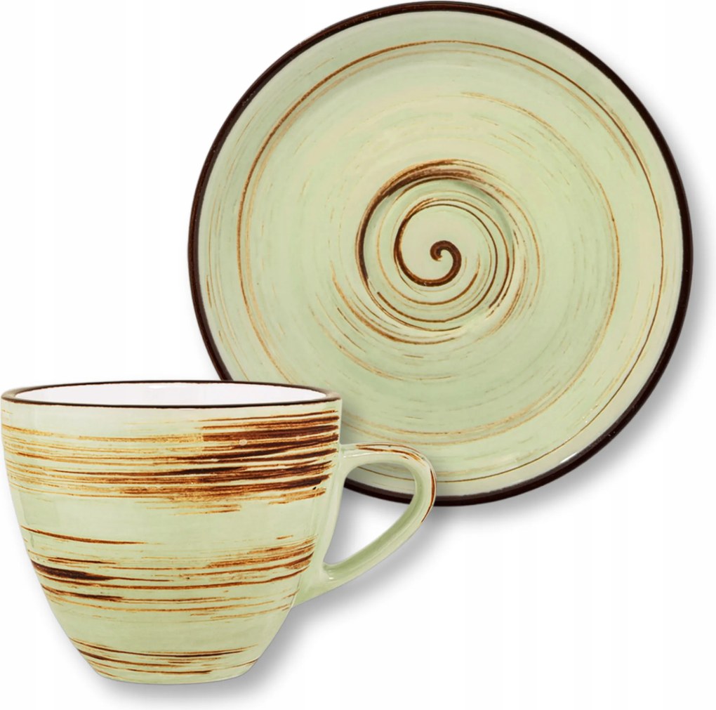 Kávéscsésze csészealjjal Prémium pisztácia Porcelán 190 ml Wilmax