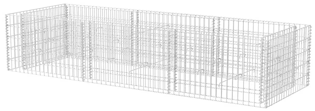 vidaXL acél gabion magaságyás 270 x 90 x 50 cm