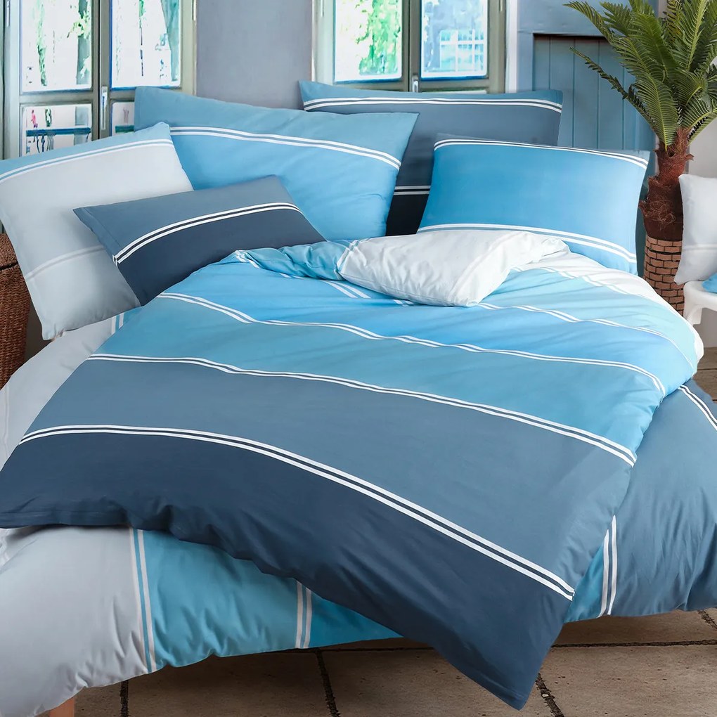 4Home Pamut ágynemű Ocean, 220 x 200 cm, 2 db 70 x 90 cm