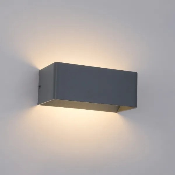 Brilagi - LED kültéri fali lámpa DONNANI LED/7W/230V 20 cm antracit IP44