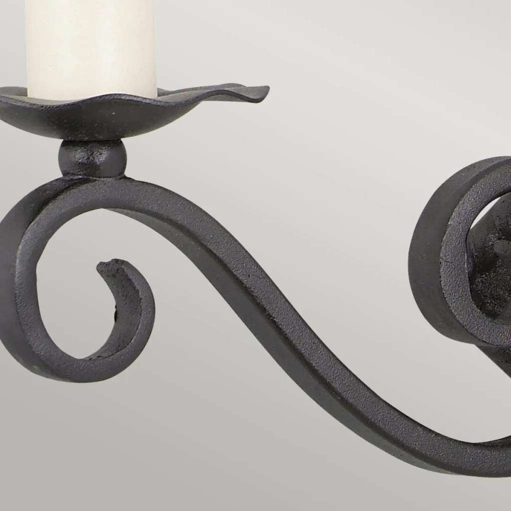 Elstead Lighting RECTORY RY2A-BLACK Fali lámpa 2x60W/E14