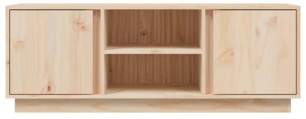 tömör fenyőfa TV-szekrény 110 x 35 x 40,5 cm