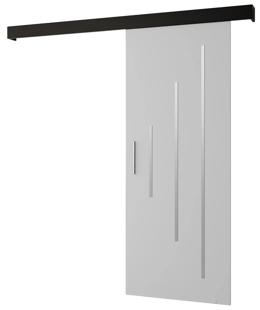 Tolóajtó 80 cm Slavdro 3 (matt fehér + matt fekete). 1108842