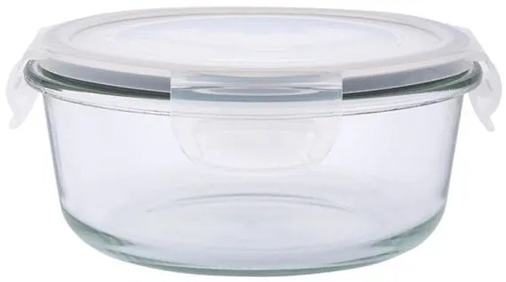 Altom Fresh üveg ételtárolódoboz műanyag tetővel - kerek 600 ml