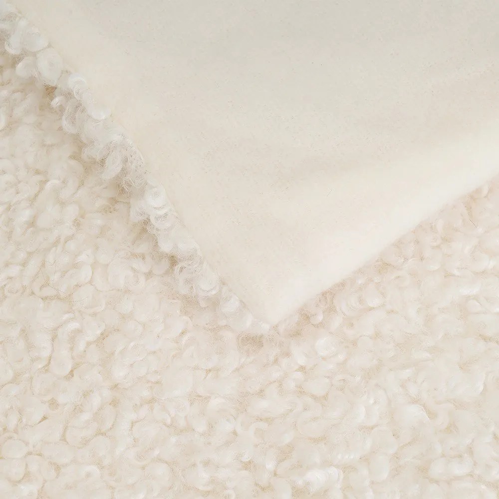 Fehér sherpa takaró 130x160 cm Sherpa – Casa Selección
